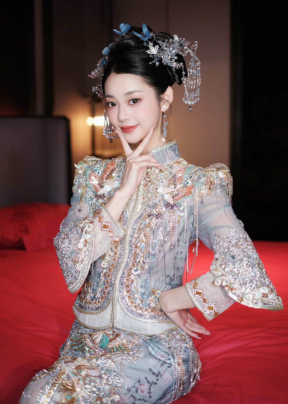 润尚美妆造型,新娘跟妆,时尚新娘造型,婚礼造型,新娘试妆照