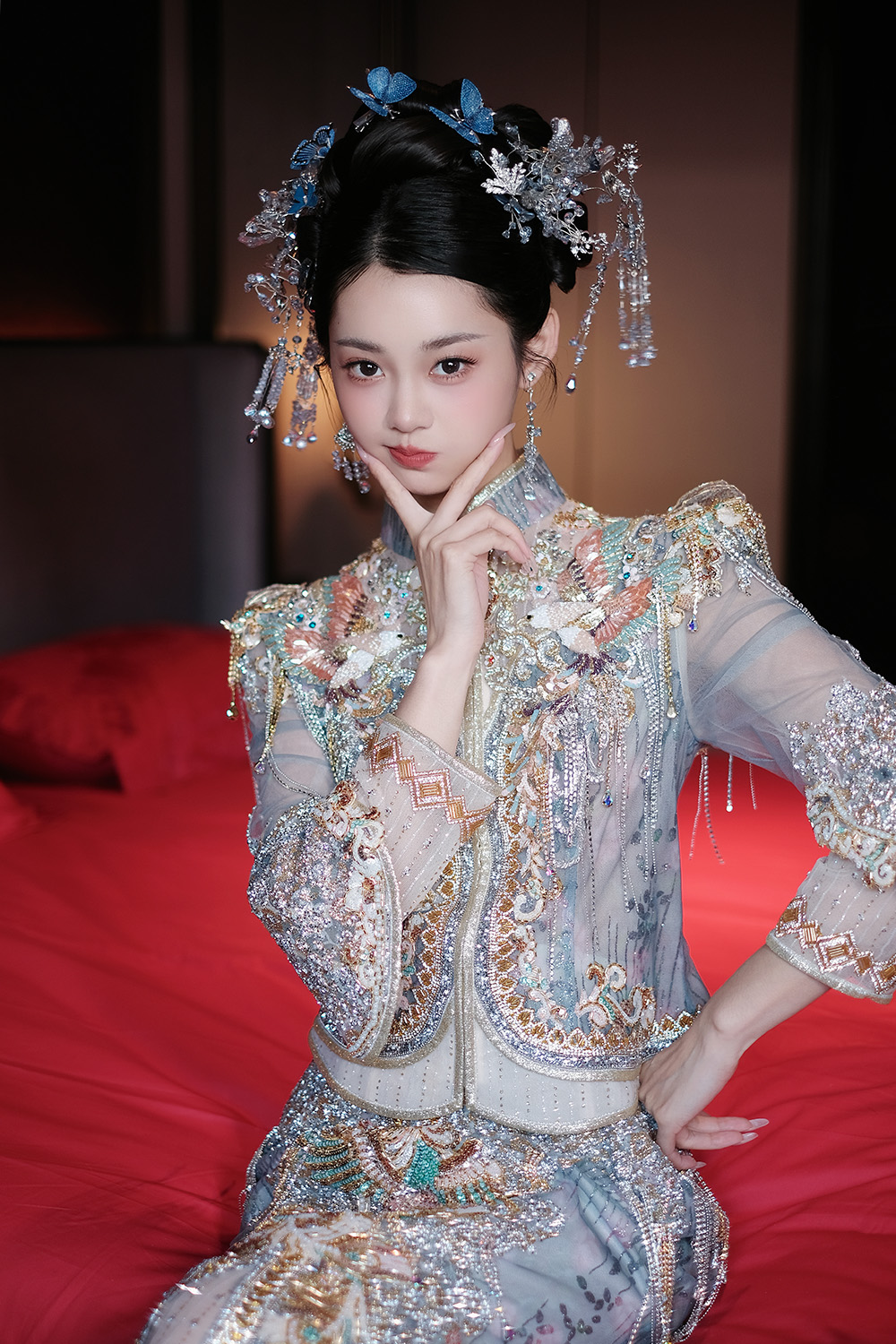 润尚美妆造型,新娘跟妆,时尚新娘造型,婚礼造型,新娘试妆照