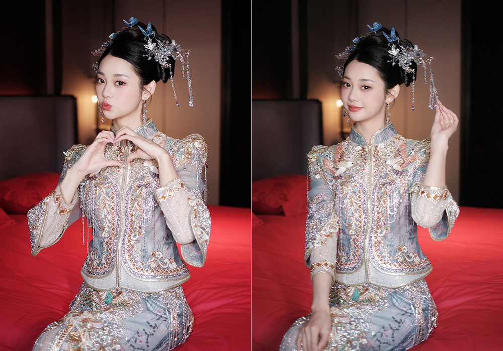 润尚美妆造型,新娘跟妆,时尚新娘造型,婚礼造型,新娘试妆照