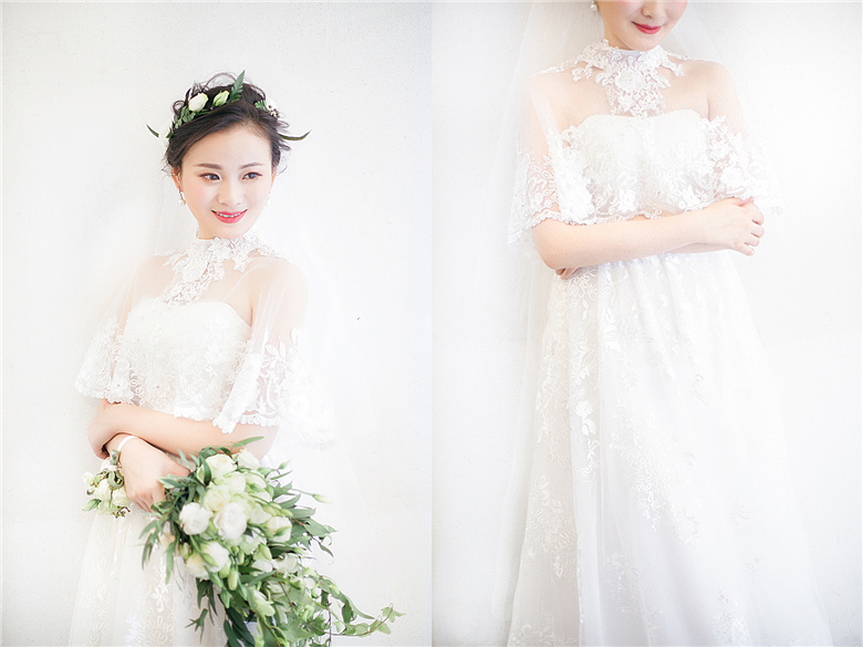 润尚美妆造型,新娘跟妆,时尚新娘造型,婚礼造型,新娘试妆照