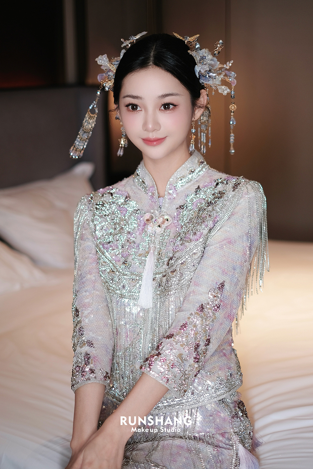 润尚美妆造型,新娘跟妆,时尚新娘造型,婚礼造型,新娘试妆照