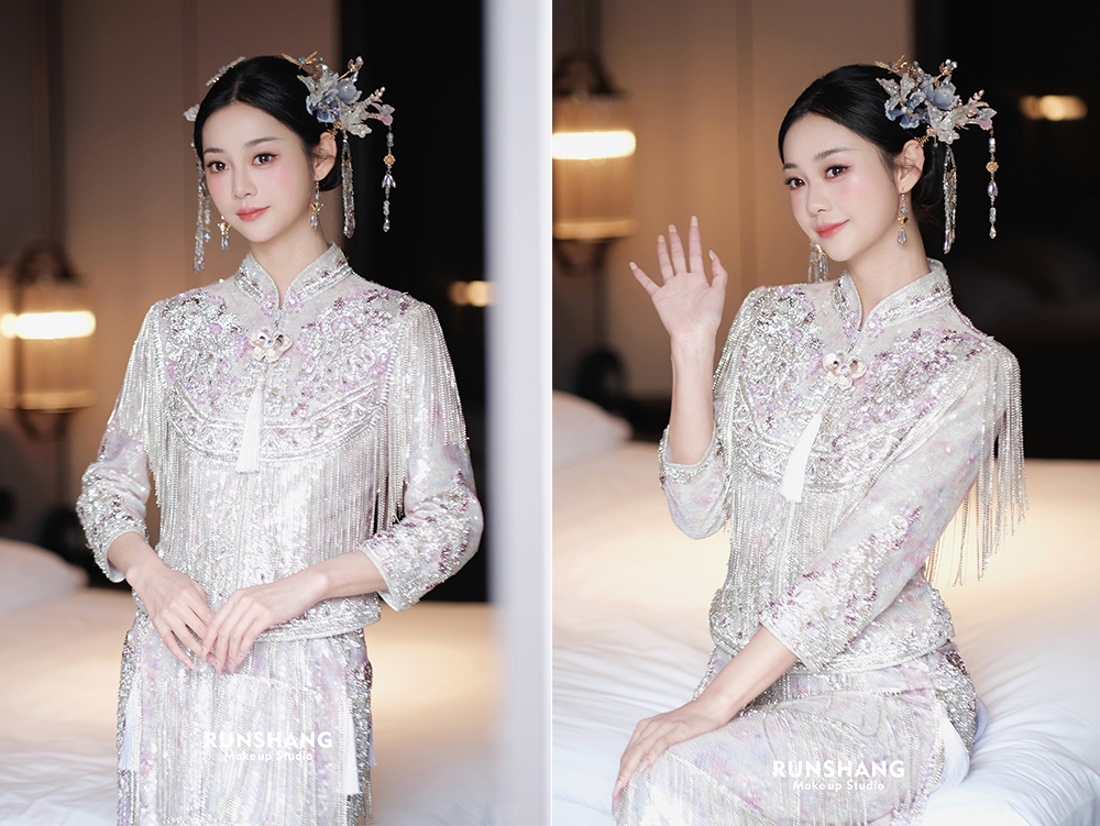 润尚美妆造型,新娘跟妆,时尚新娘造型,婚礼造型,新娘试妆照