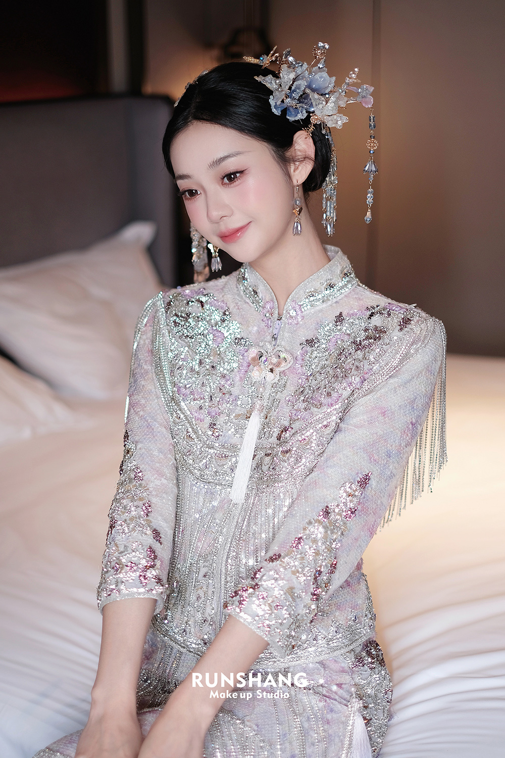 润尚美妆造型,新娘跟妆,时尚新娘造型,婚礼造型,新娘试妆照