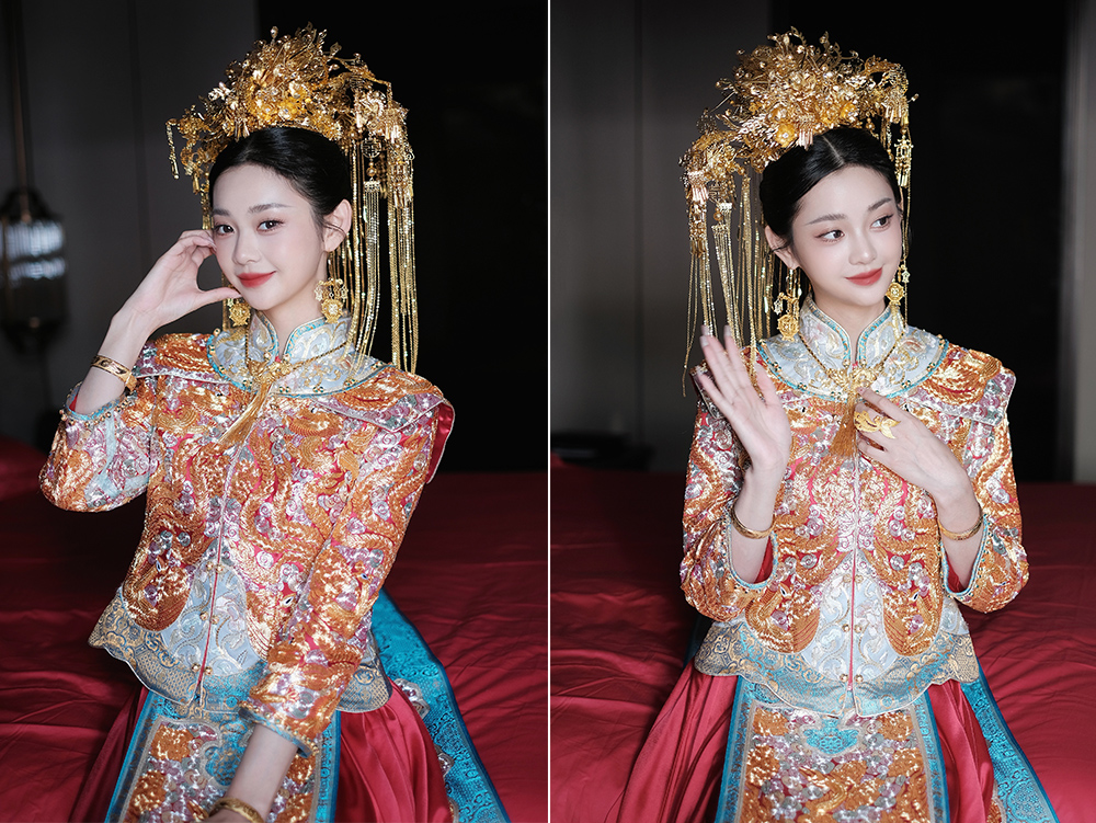 润尚美妆造型,新娘跟妆,时尚新娘造型,婚礼造型,新娘试妆照