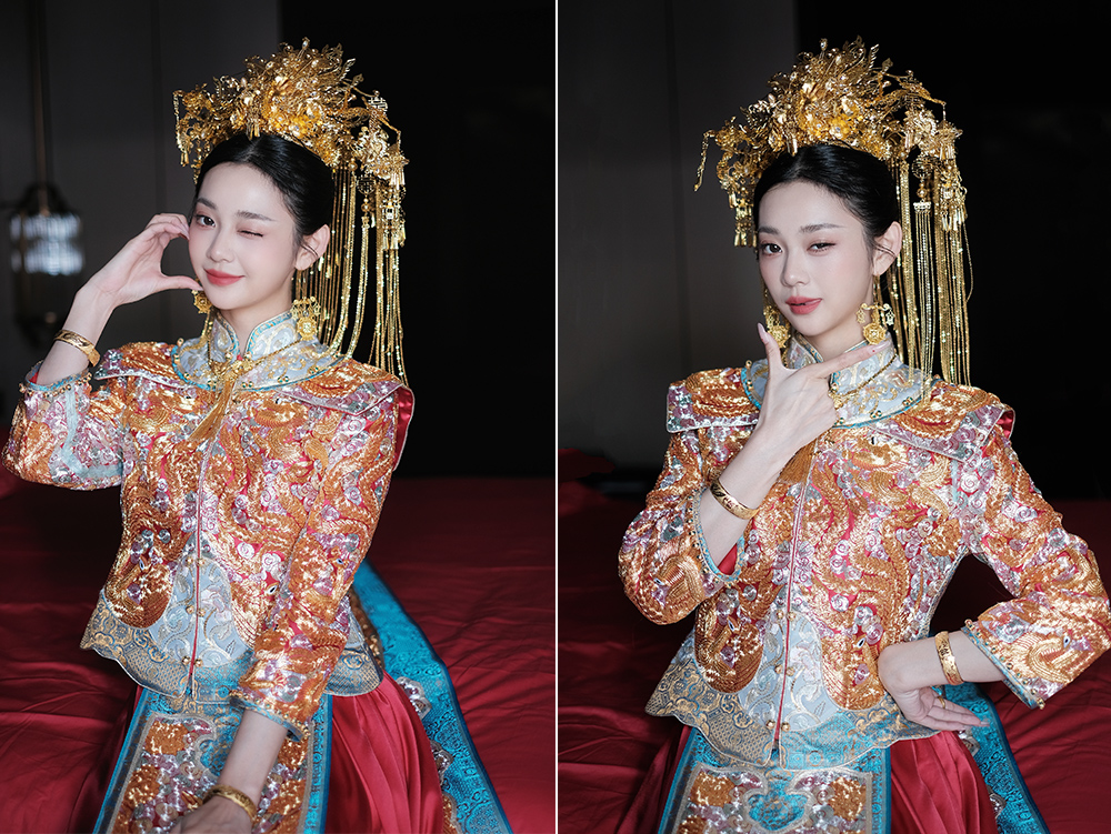 润尚美妆造型,新娘跟妆,时尚新娘造型,婚礼造型,新娘试妆照