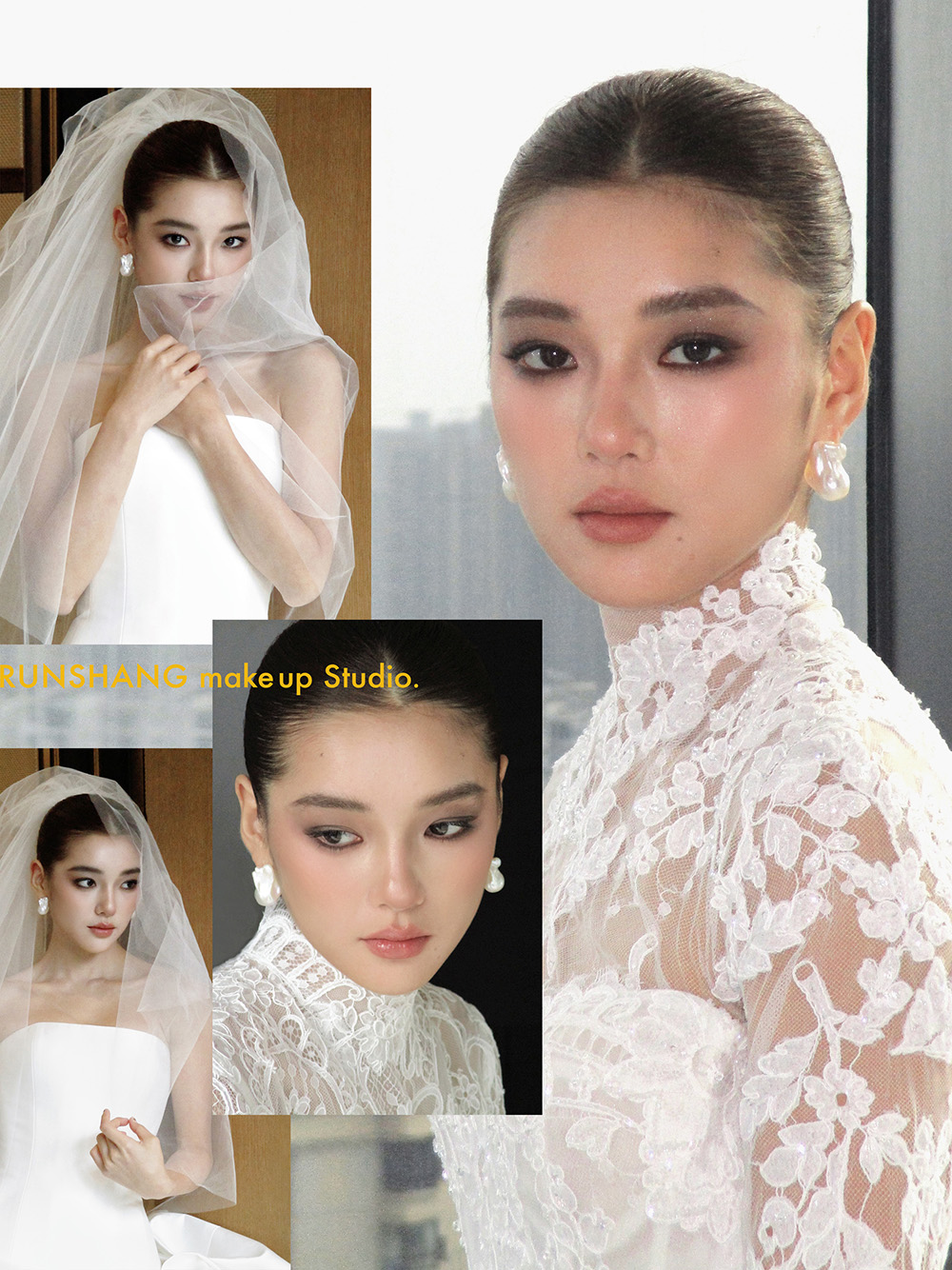 润尚美妆造型,新娘跟妆,时尚新娘造型,婚礼造型,新娘试妆照