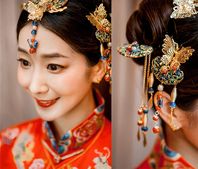 润尚美妆造型,新娘跟妆,时尚新娘造型,婚礼造型,新娘试妆照