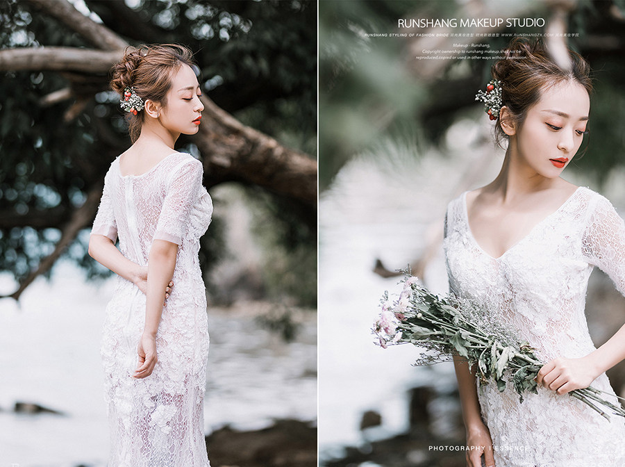 润尚美妆造型,新娘跟妆,时尚新娘造型,婚礼造型