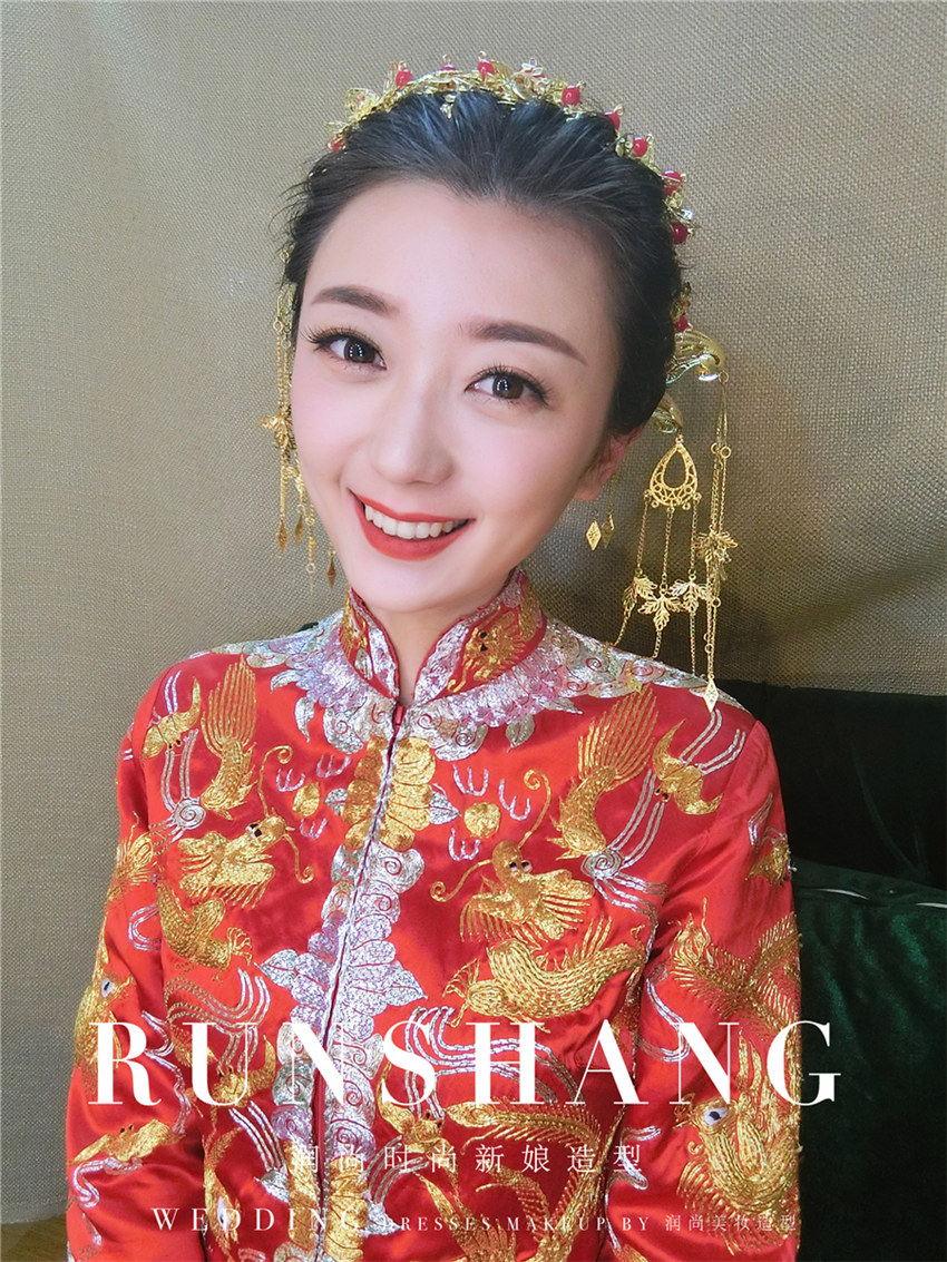 润尚美妆造型,新娘跟妆,时尚新娘造型,婚礼造型