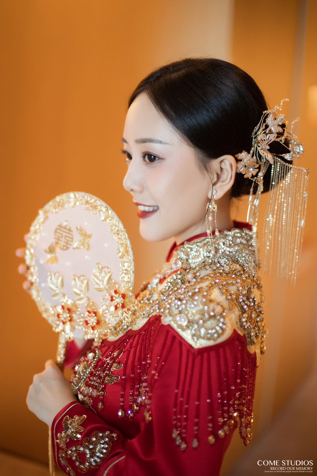 润尚美妆造型,新娘跟妆,时尚新娘造型,婚礼造型,试妆照