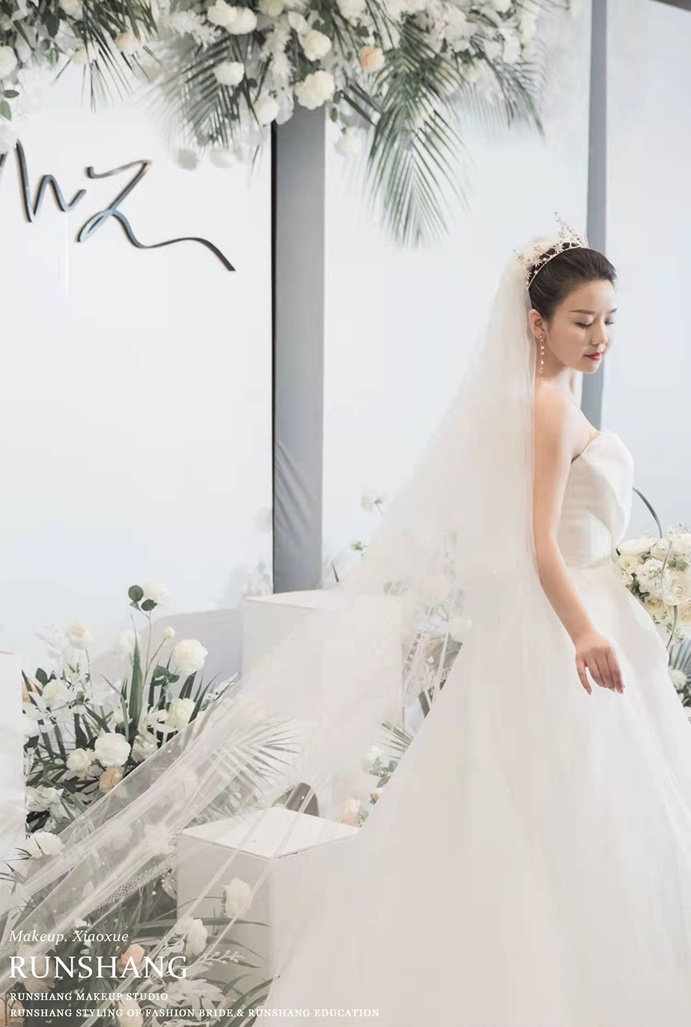 润尚美妆造型,新娘跟妆,时尚新娘造型,婚礼造型,试妆照