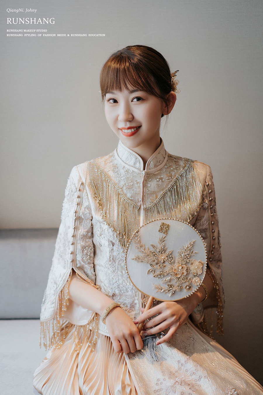 润尚美妆造型,新娘跟妆,时尚新娘造型,婚礼造型,试妆照