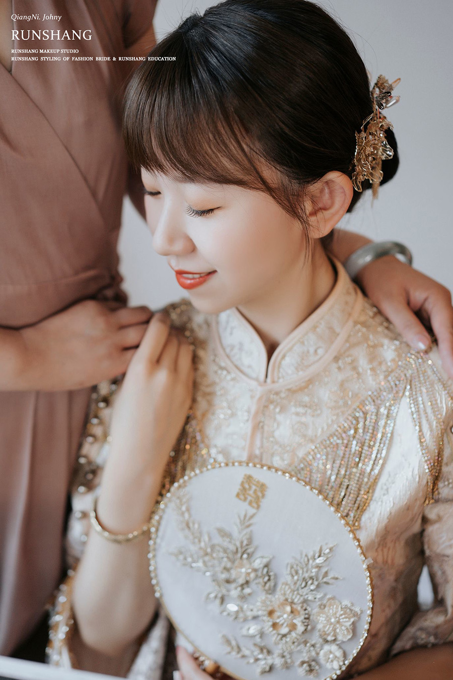润尚美妆造型,新娘跟妆,时尚新娘造型,婚礼造型,试妆照