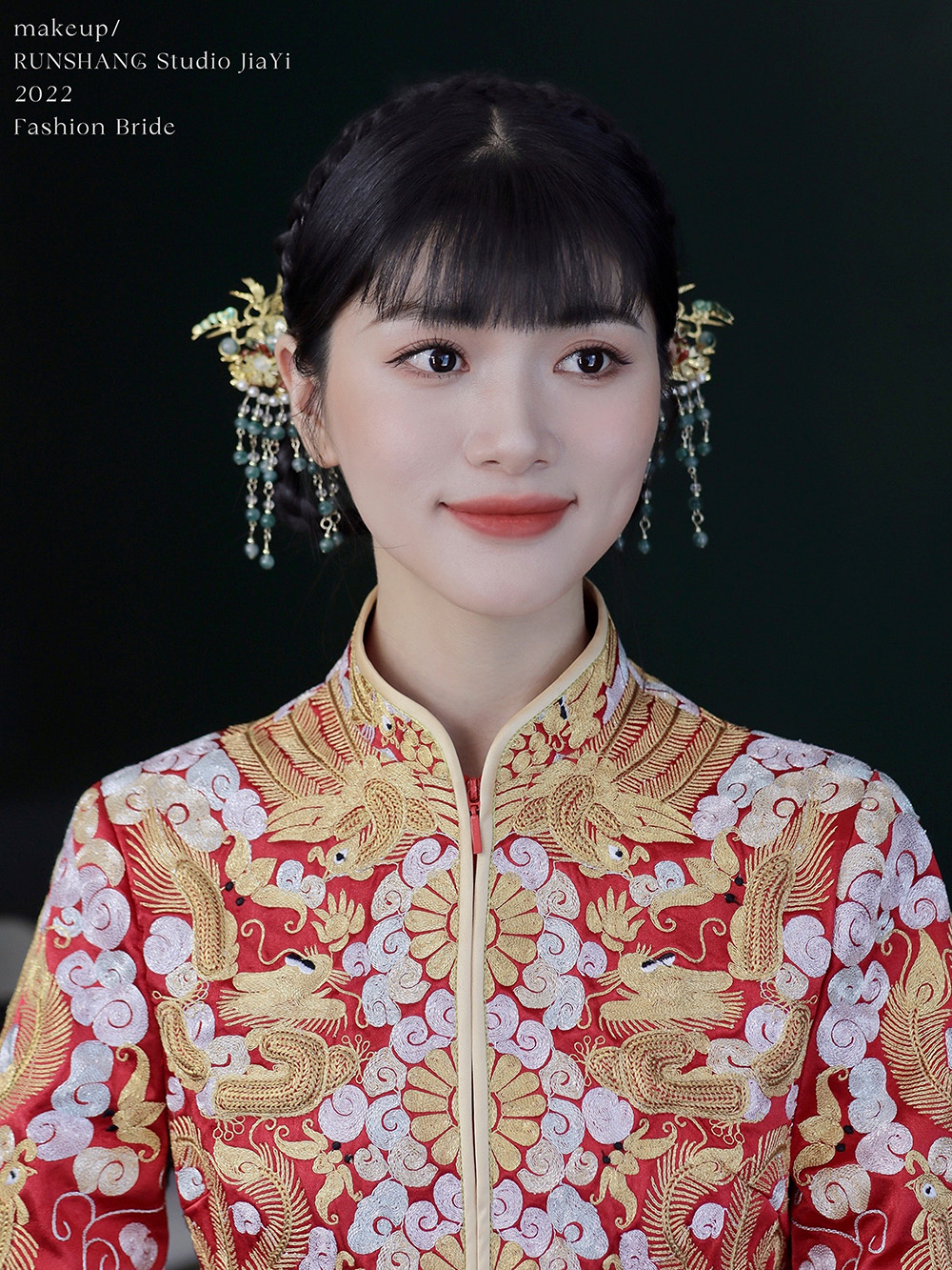 润尚美妆造型,新娘跟妆,时尚新娘造型,婚礼造型,试妆照