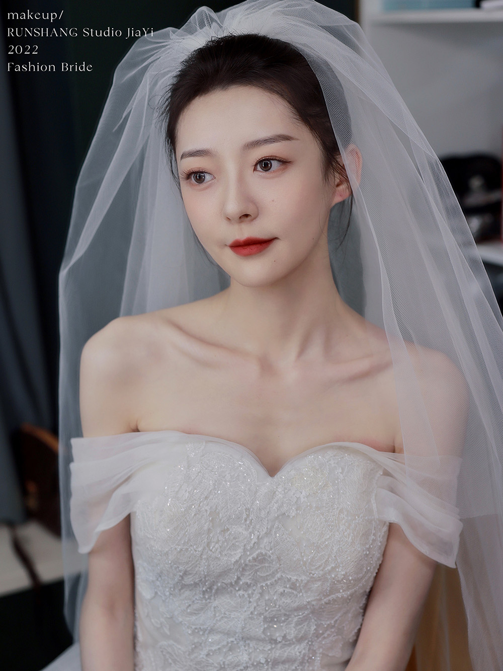 润尚美妆造型,新娘跟妆,时尚新娘造型,婚礼造型,试妆照