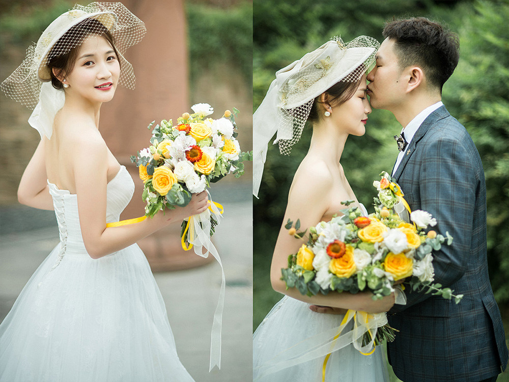 润尚美妆造型,新娘跟妆,时尚新娘造型,婚礼造型,试妆照