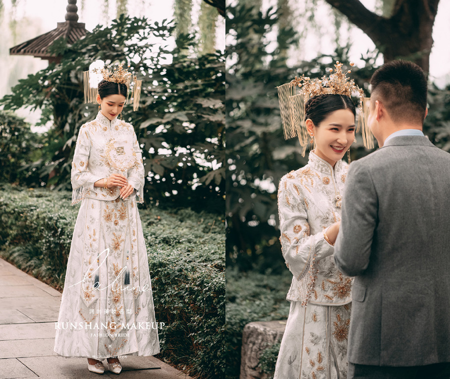 润尚美妆造型,新娘跟妆,时尚新娘造型,婚礼造型,试妆照