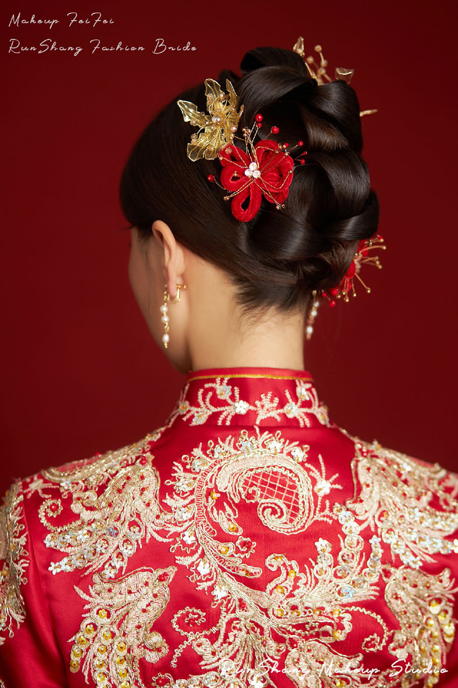 润尚美妆造型,新娘跟妆,时尚新娘造型,婚礼造型,试妆照