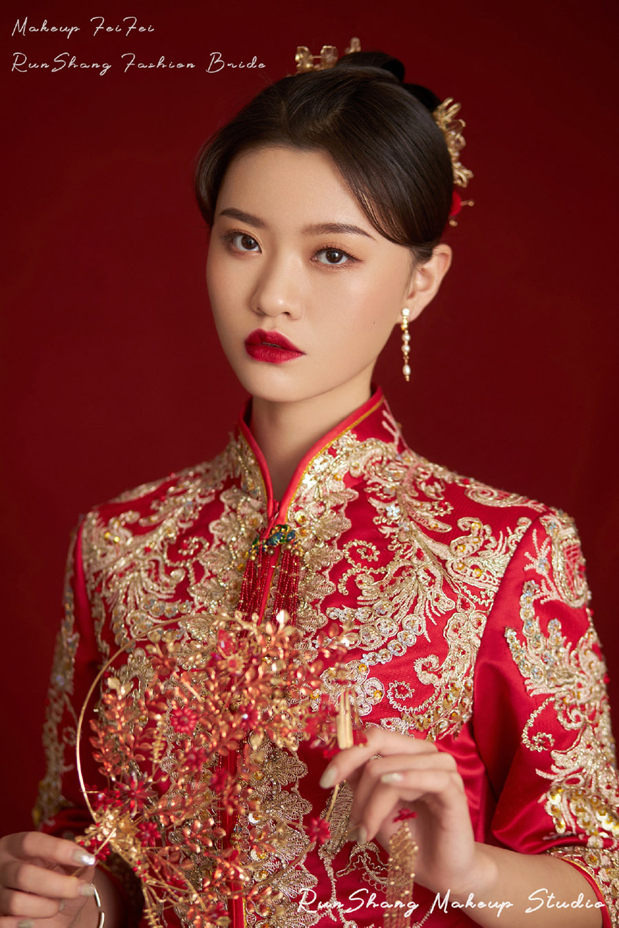 润尚美妆造型,新娘跟妆,时尚新娘造型,婚礼造型,试妆照