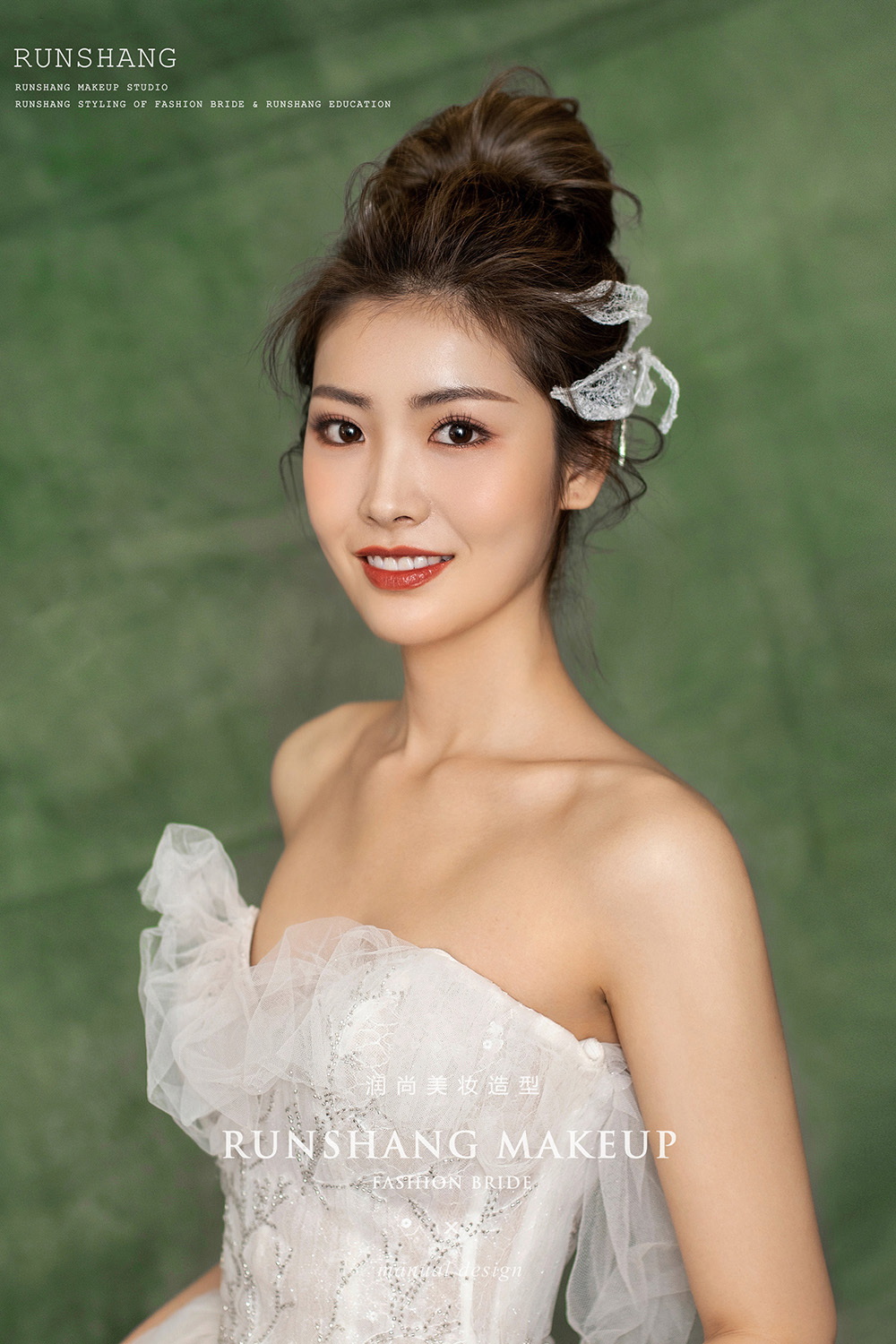 润尚美妆造型,新娘跟妆,时尚新娘造型,婚礼造型,试妆照