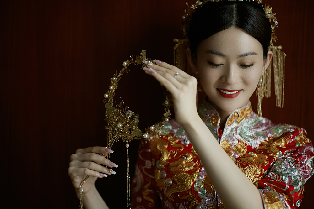 润尚美妆造型,新娘跟妆,时尚新娘造型,婚礼造型,试妆照