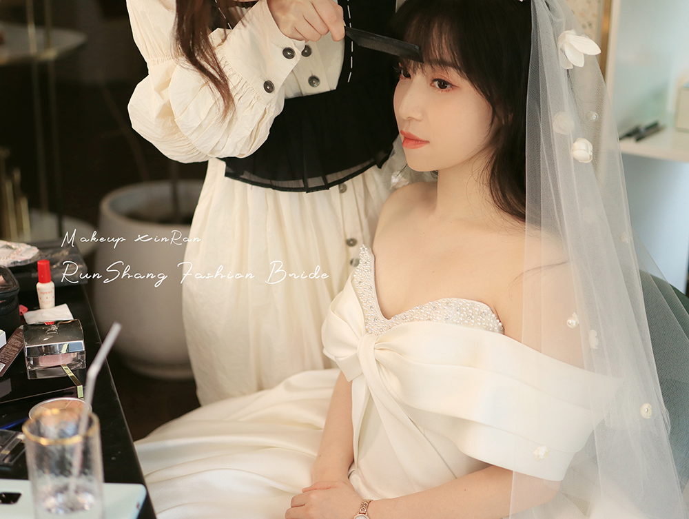 润尚美妆造型,新娘跟妆,时尚新娘造型,婚礼造型,试妆照