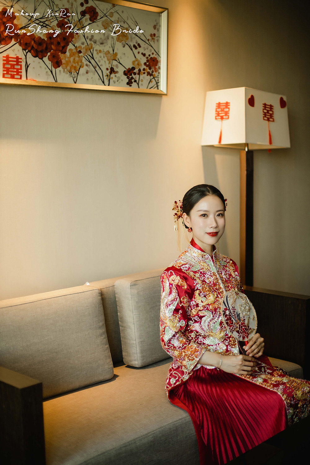 润尚美妆造型,新娘跟妆,时尚新娘造型,婚礼造型,试妆照