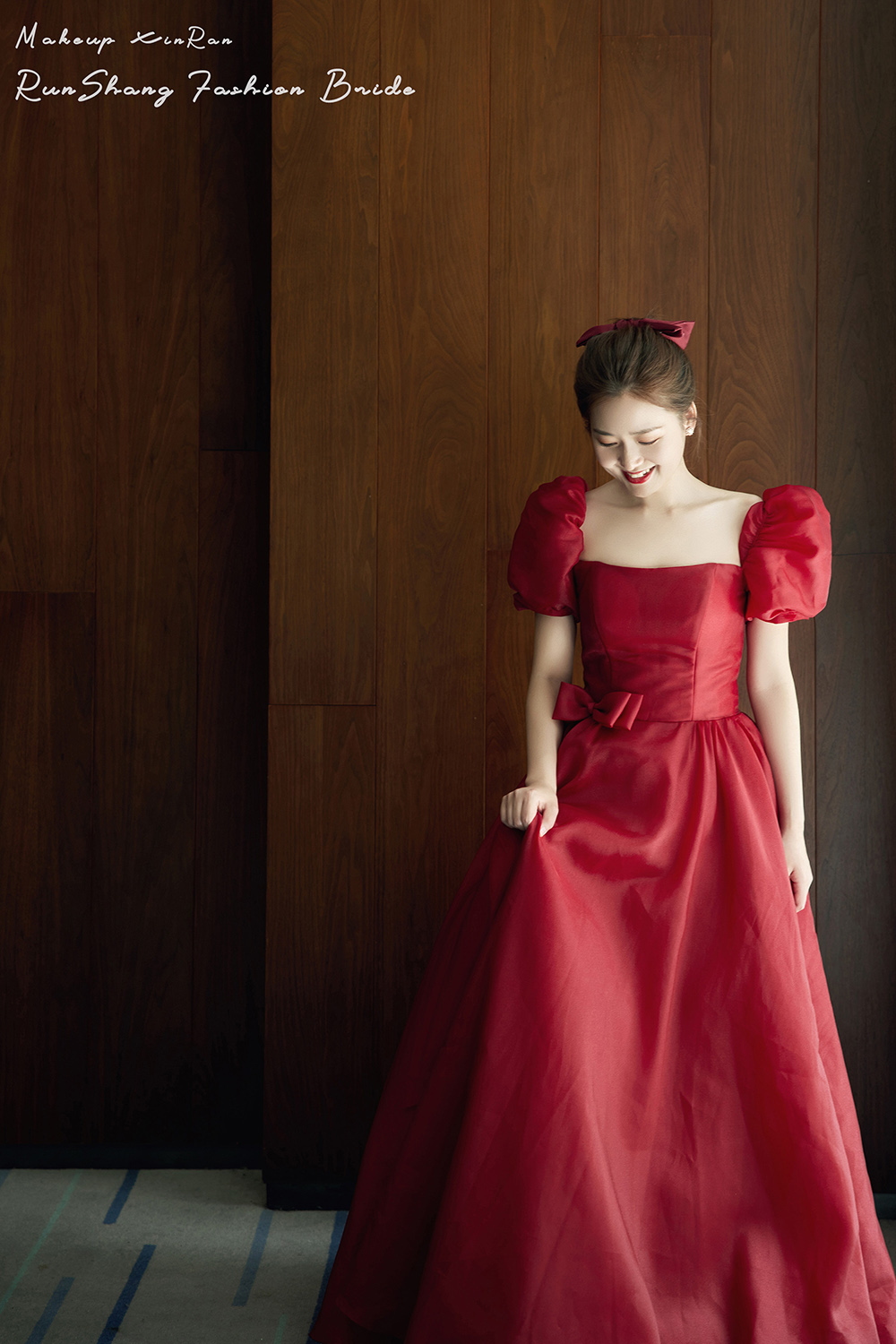 润尚美妆造型,新娘跟妆,时尚新娘造型,婚礼造型,试妆照