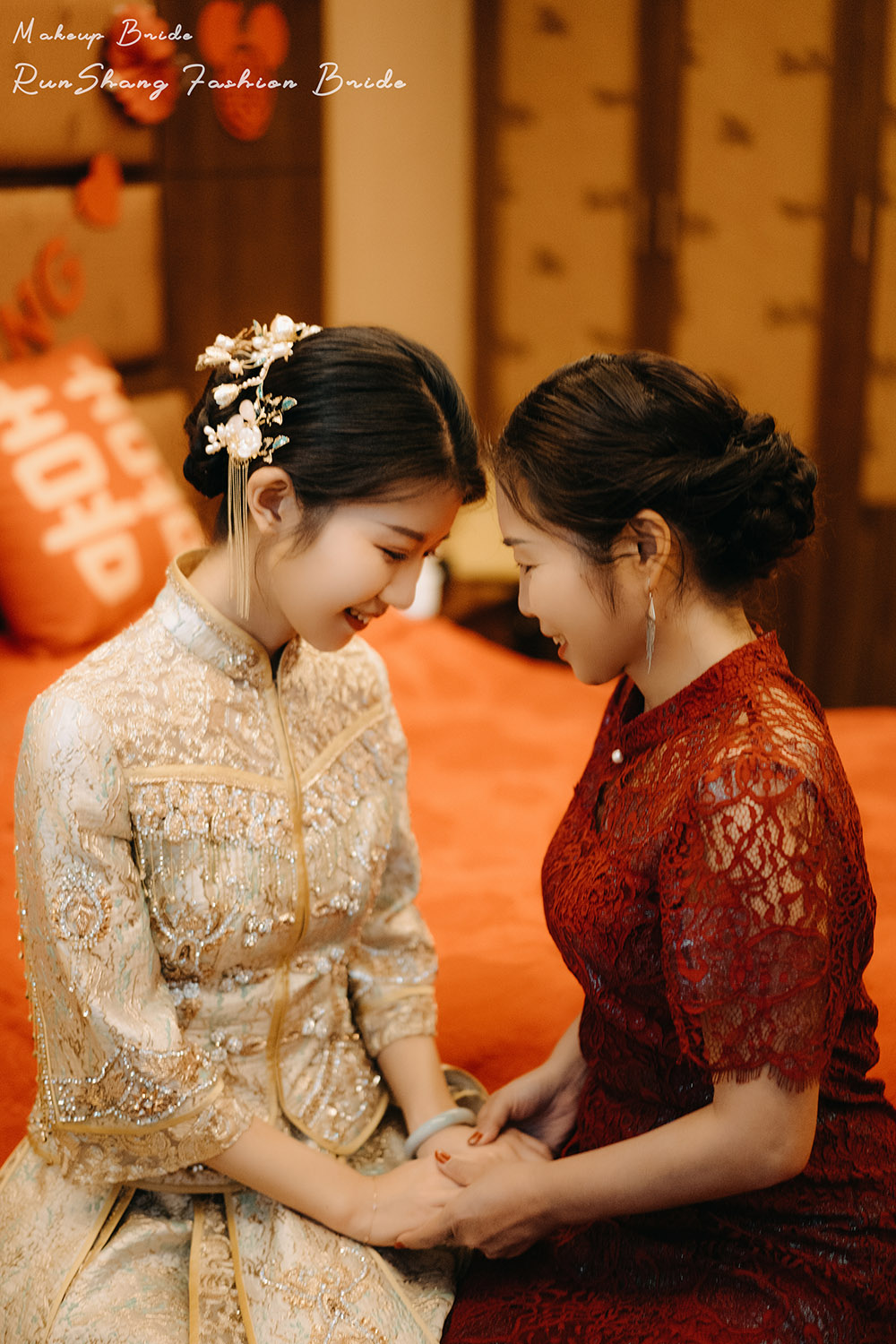 润尚美妆造型,新娘跟妆,时尚新娘造型,婚礼造型,试妆照