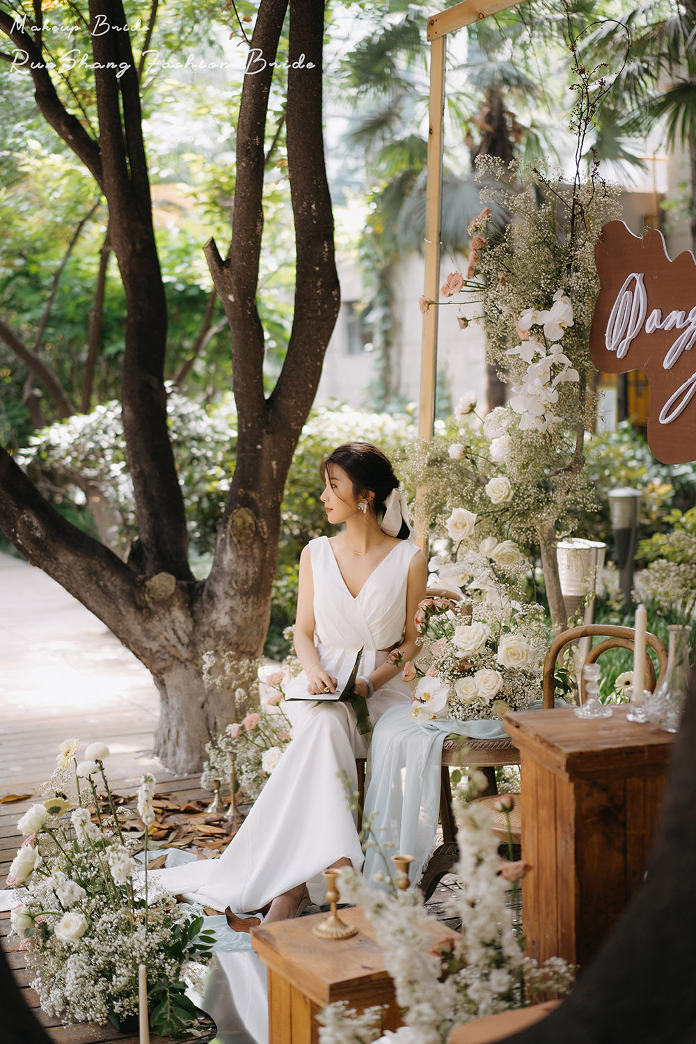 润尚美妆造型,新娘跟妆,时尚新娘造型,婚礼造型,试妆照