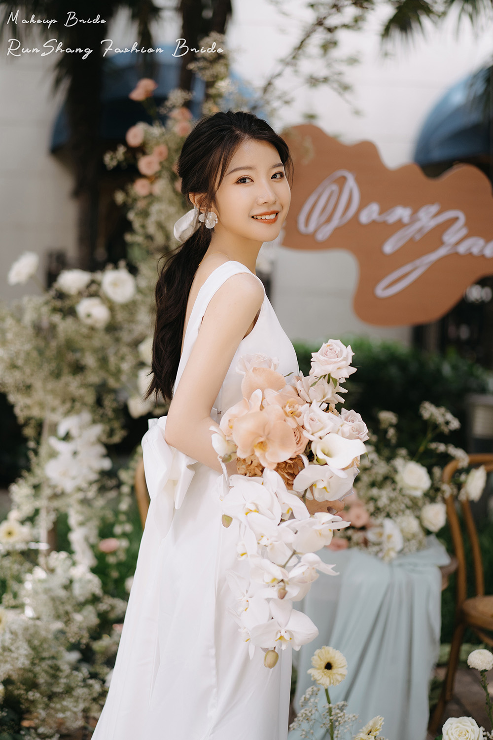 润尚美妆造型,新娘跟妆,时尚新娘造型,婚礼造型,试妆照