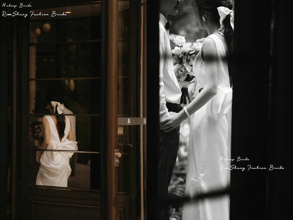 润尚美妆造型,新娘跟妆,时尚新娘造型,婚礼造型,试妆照