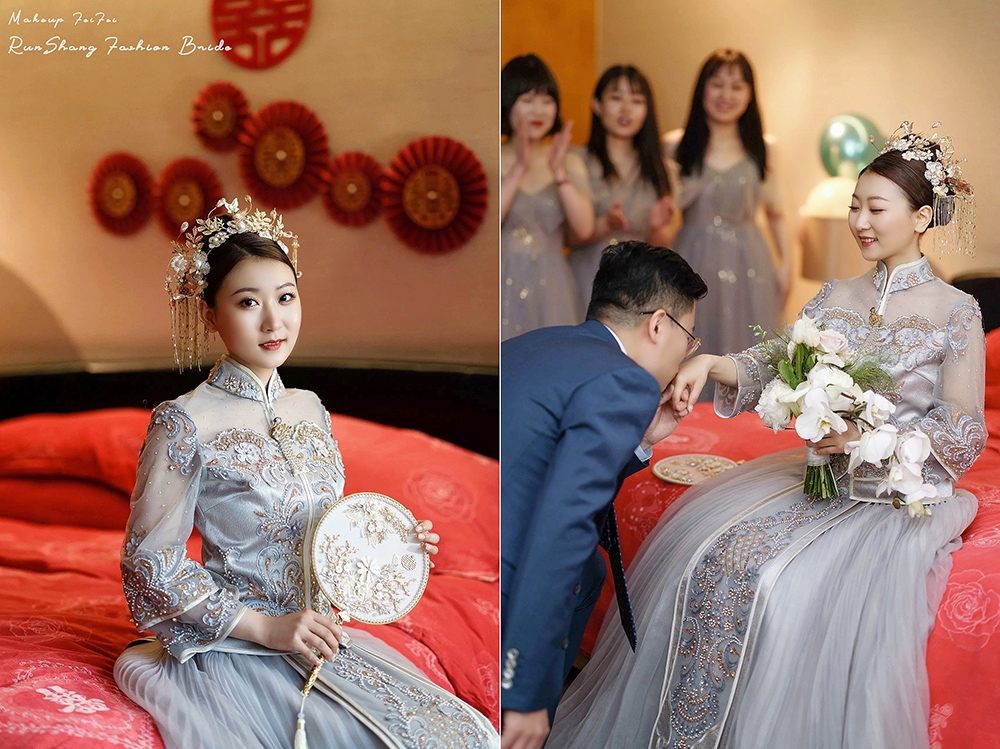 润尚美妆造型,新娘跟妆,时尚新娘造型,婚礼造型,试妆照