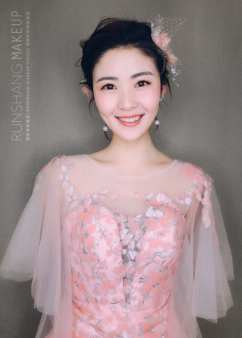 润尚美妆造型,新娘跟妆,时尚新娘造型,婚礼造型,试妆照