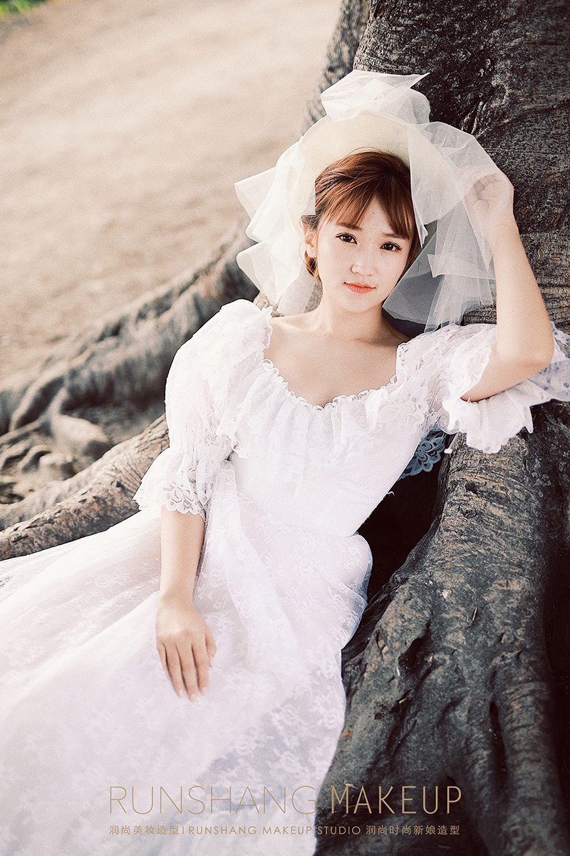 润尚美妆造型,新娘跟妆,时尚新娘造型,婚礼造型,试妆照