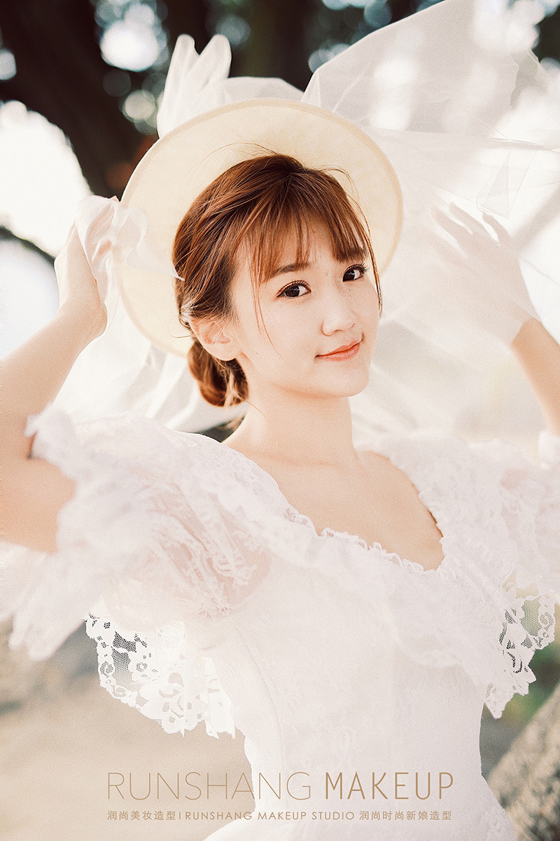 润尚美妆造型,新娘跟妆,时尚新娘造型,婚礼造型,试妆照