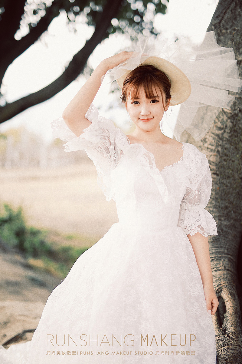 润尚美妆造型,新娘跟妆,时尚新娘造型,婚礼造型,试妆照