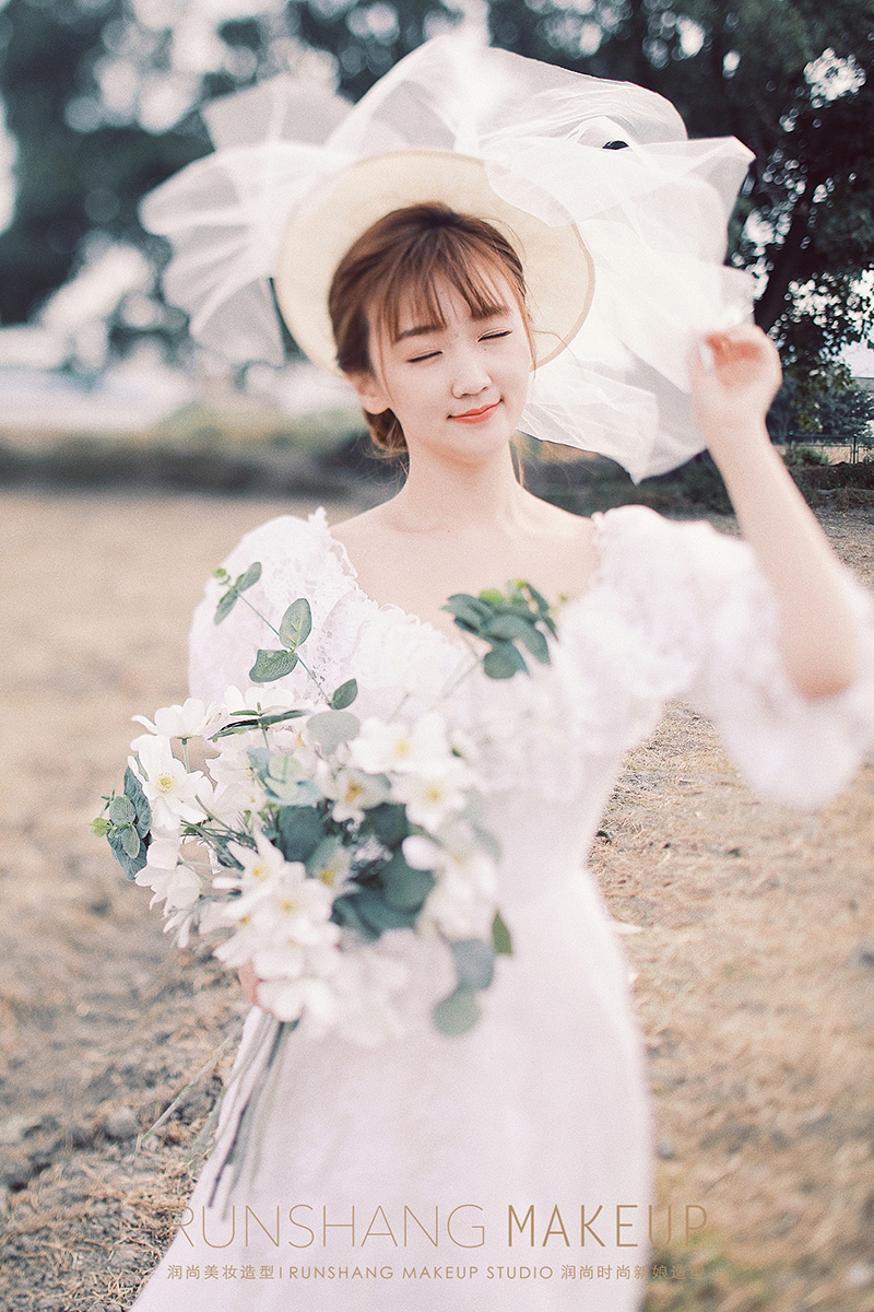 润尚美妆造型,新娘跟妆,时尚新娘造型,婚礼造型,试妆照