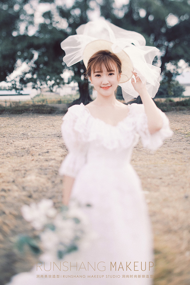 润尚美妆造型,新娘跟妆,时尚新娘造型,婚礼造型,试妆照