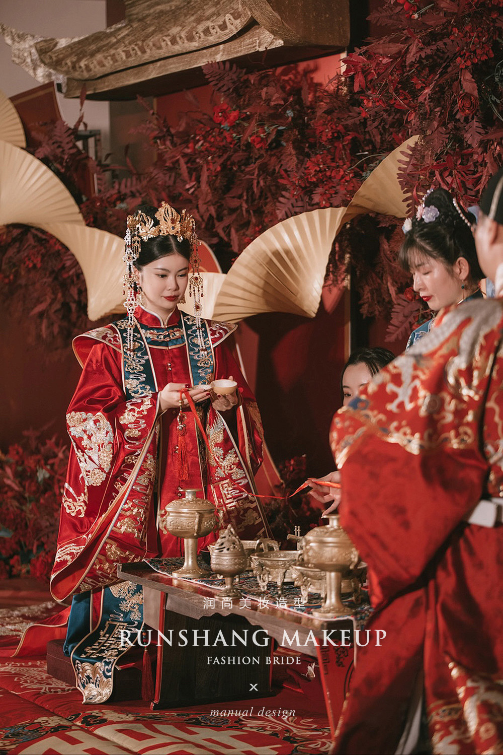 润尚美妆造型,新娘跟妆,时尚新娘造型,婚礼造型,试妆照