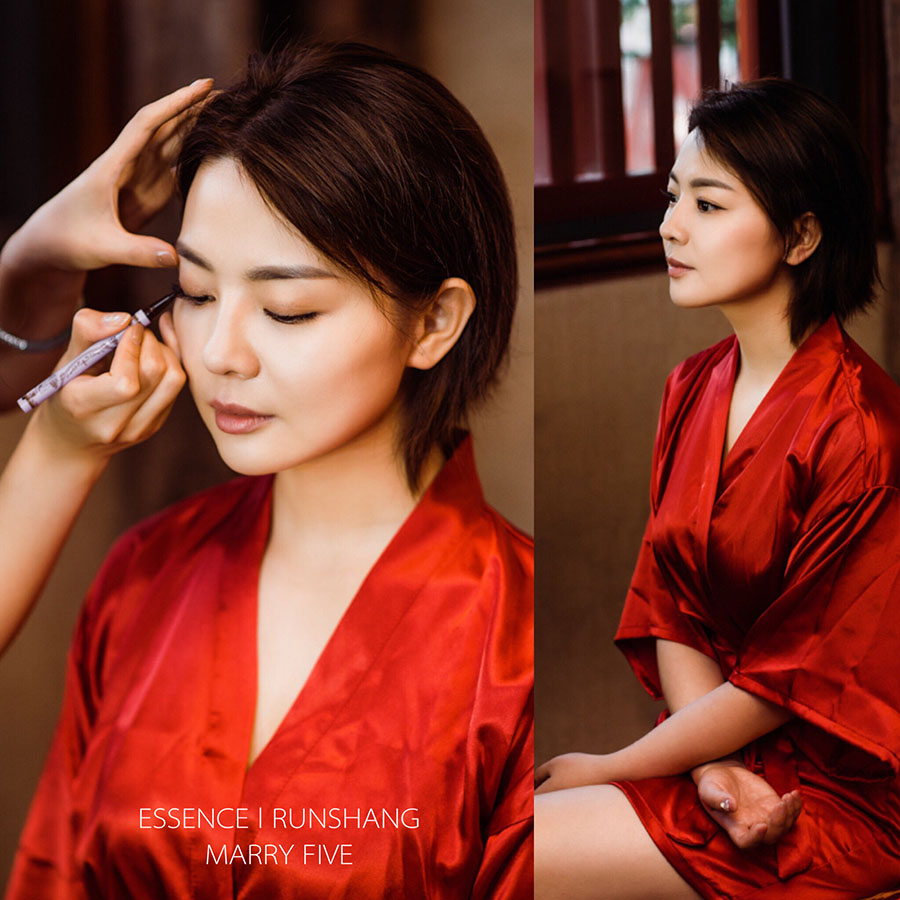 润尚美妆造型,新娘跟妆,时尚新娘造型,婚礼造型,试妆照