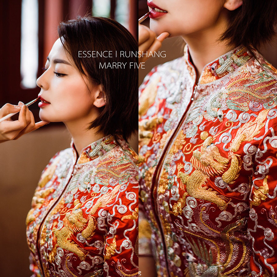 润尚美妆造型,新娘跟妆,时尚新娘造型,婚礼造型,试妆照