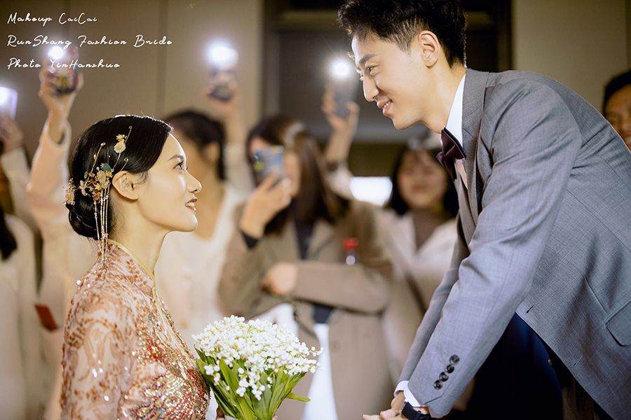 润尚美妆造型,新娘跟妆,时尚新娘造型,婚礼造型