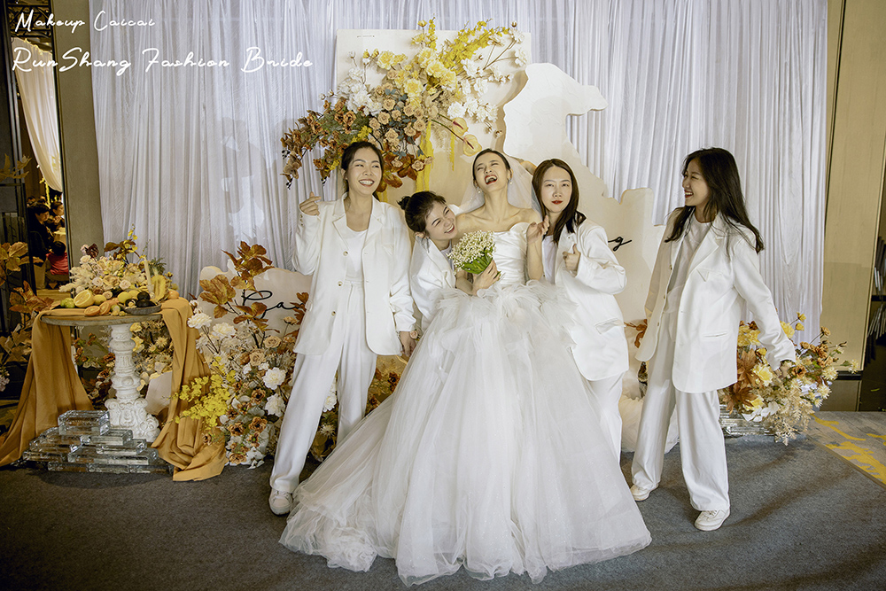 润尚美妆造型,新娘跟妆,时尚新娘造型,婚礼造型