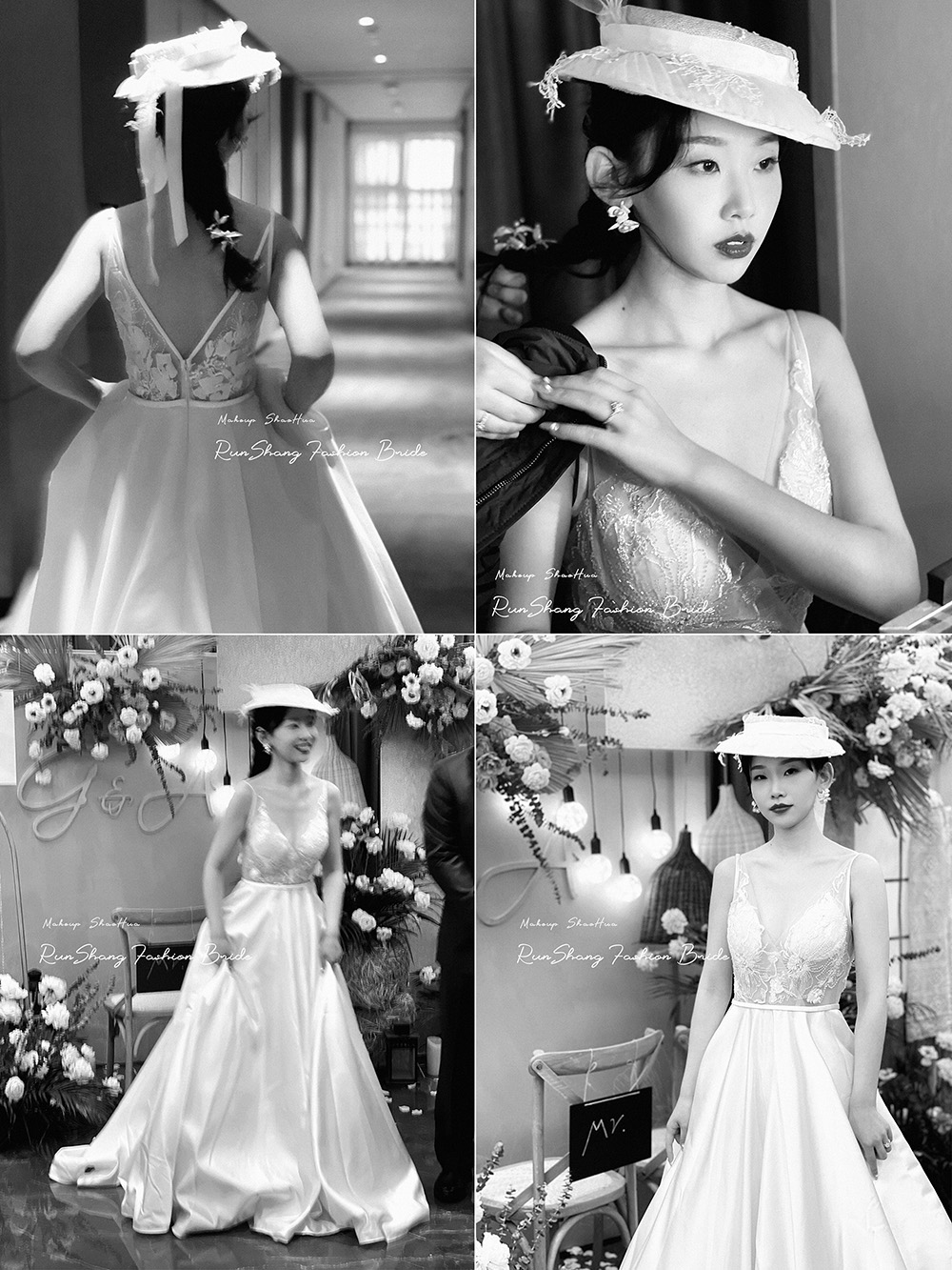 润尚美妆造型,新娘跟妆,时尚新娘造型,婚礼造型