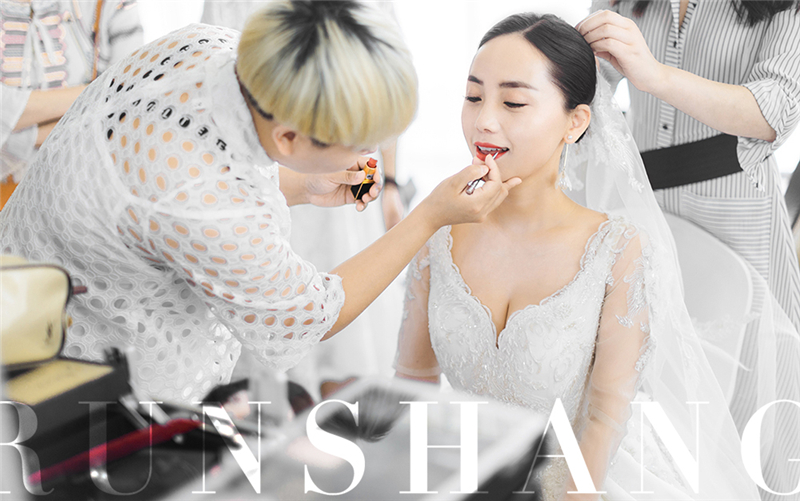 润尚美妆造型,新娘跟妆,时尚新娘造型,婚礼造型,试妆照
