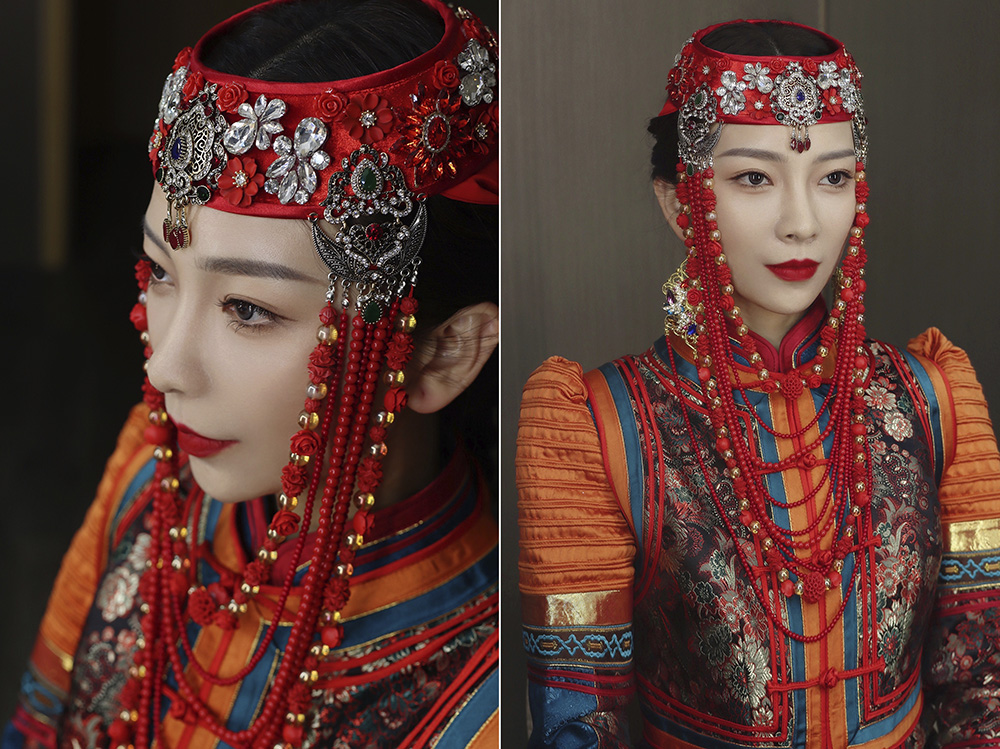 润尚美妆造型,新娘跟妆,时尚新娘造型,婚礼造型,试妆照