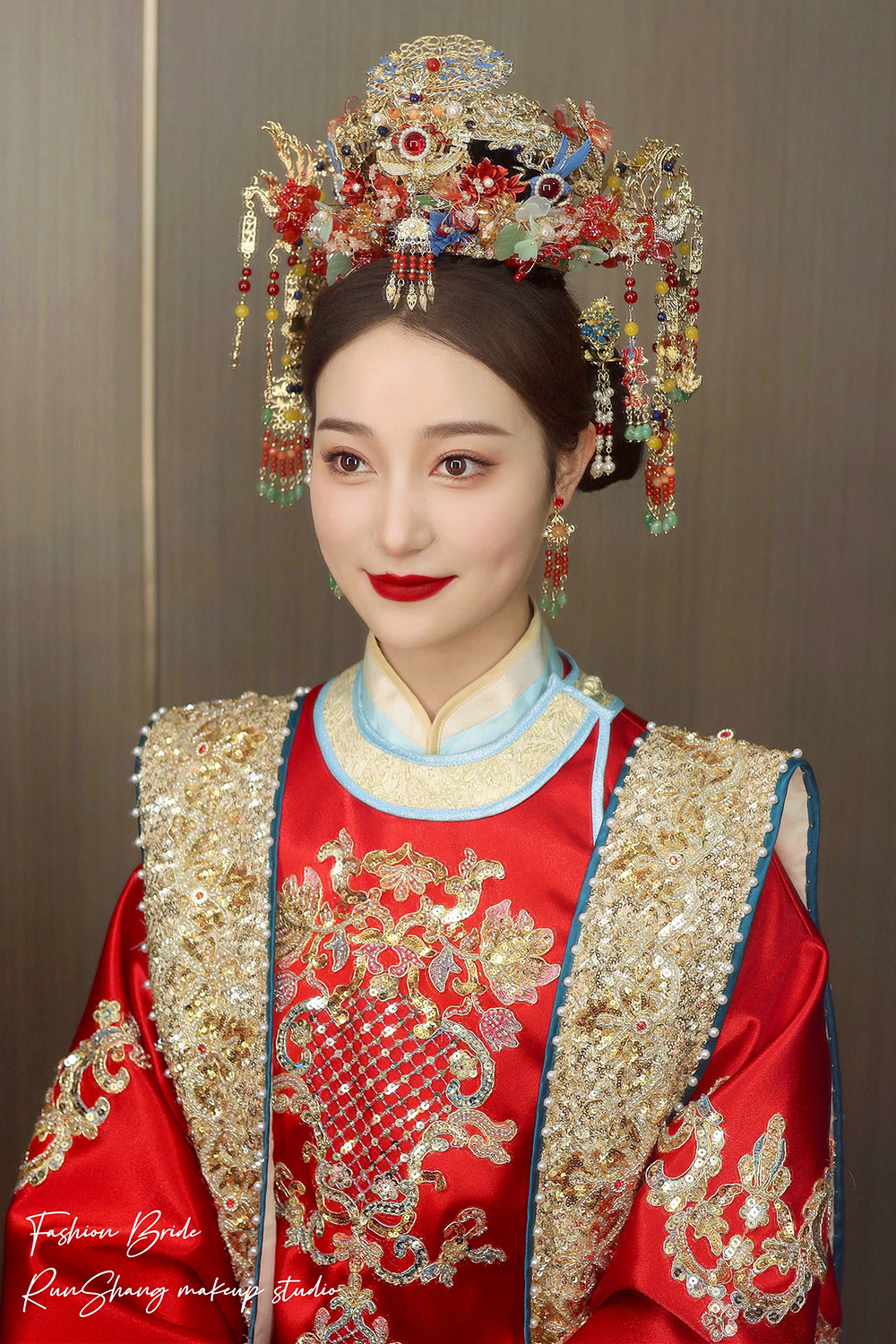 润尚美妆造型,新娘跟妆,时尚新娘造型,婚礼造型,试妆照