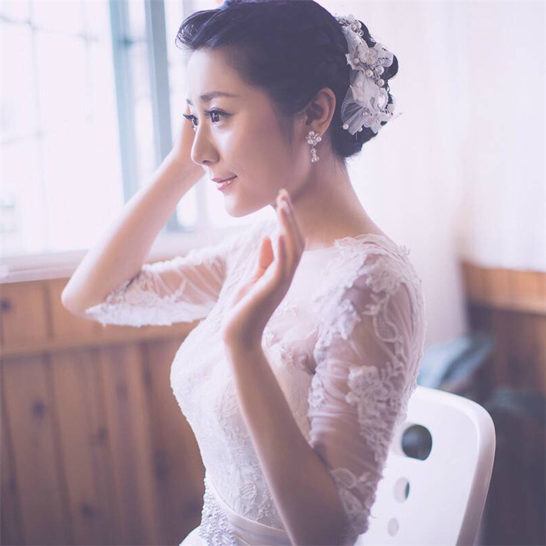 润尚美妆造型,新娘跟妆,时尚新娘造型,婚礼造型,试妆照