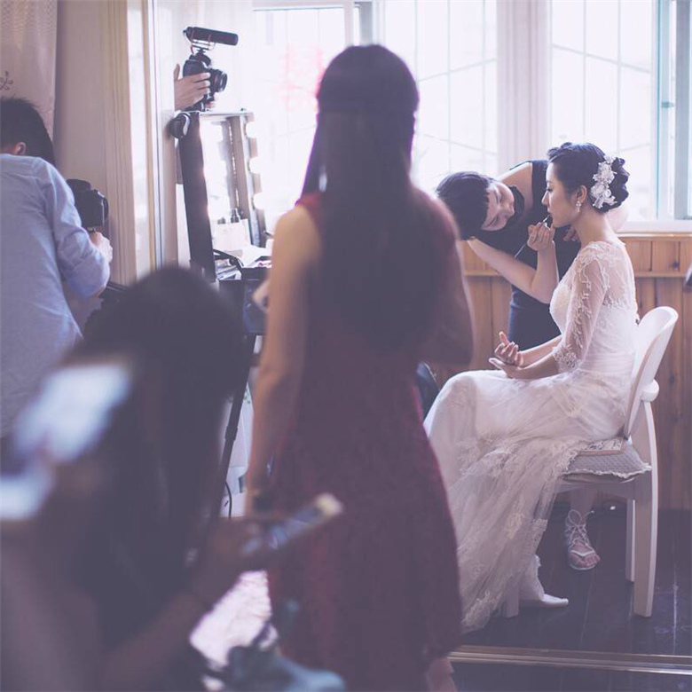 润尚美妆造型,新娘跟妆,时尚新娘造型,婚礼造型,试妆照